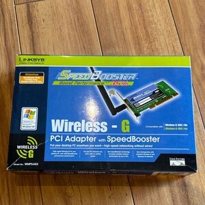 Linksys Wireless-G PCI Adapter with SpeedBooster - Blue and Yellow